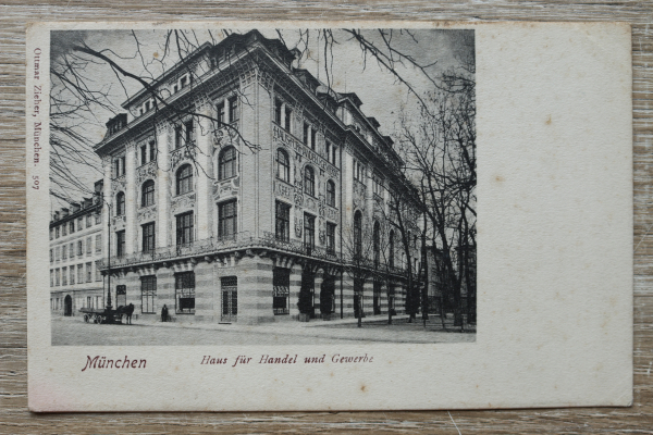 AK München / 1900 / Haus für Handel und Gewerbe / Jugendstil Architektur